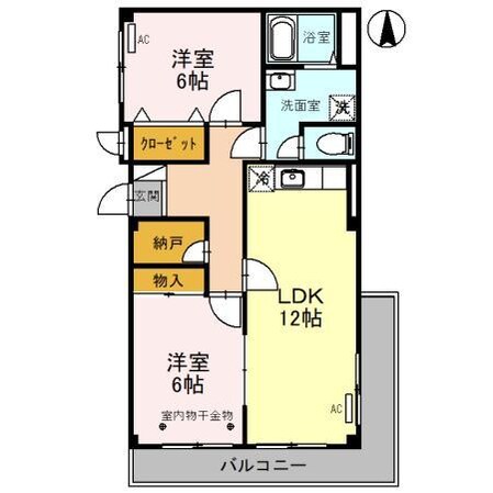 ファミール2000　A（高崎市緑町）の物件間取画像